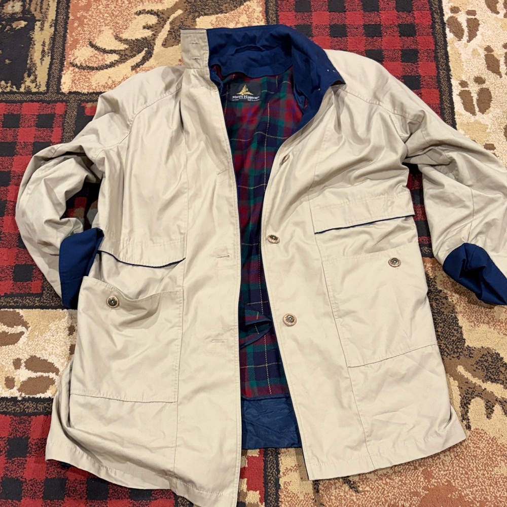 Women’s vintage Misty Harbor flannel lined trench coat